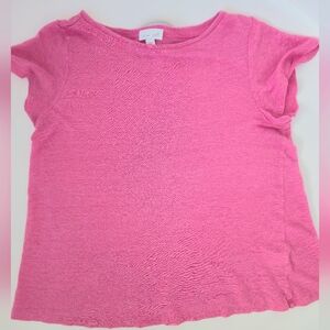 J. Jill Linen Pink T-Shirt